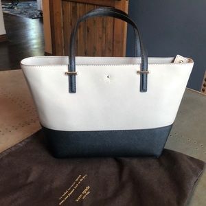Kate Spade Black and Taupe Tote